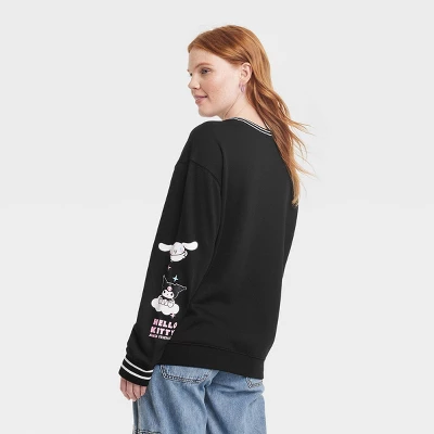 Women's Sanrio Hello Kitty And Friends Graphic Sweatshirt - Black 1 Women's Sanrio Hello Kitty And Friends Graphic Sweatshirt - Black