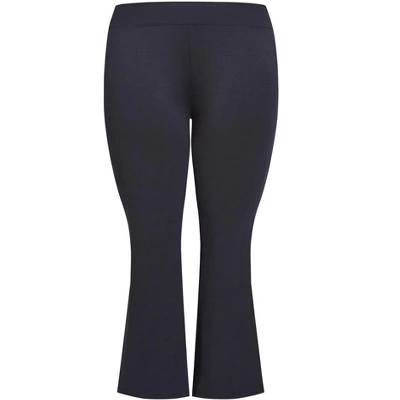 Women's Plus Size Supima® Bootleg Legging Navy - Tall | AVENUE 2 Women's Plus Size Supima® Bootleg Legging Navy - Tall | AVENUE - Image 2