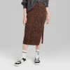 Women's Ascot + Hart Leopard Print Graphic Maxi Skirt - Brown