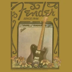 Junior's Fender Since 1946 Retro Poster Festival Muscle Tee