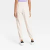 Women's High-Rise Regular Fit Ankle Linen Jogger Pants - A New Day™