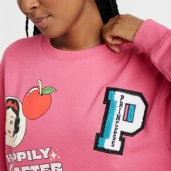 Women's Disney 100 Princess Graphic Sweatshirt - Pink -Avene Clothing Shop GUEST b0a27ed6 c414 44ba 93d3 97d5cce45454