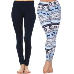 Women's Pack Of 2 Leggings - One Size Fits Most - White Mark -Avene Clothing Shop GUEST b17033c9 c2d2 4221 9512 16cba9fc444f
