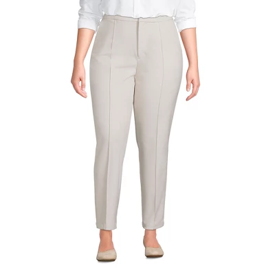 Lands' End Women's High Rise Bi Stretch Pintuck Pencil Ankle Pants 6 Lands' End Women's High Rise Bi Stretch Pintuck Pencil Ankle Pants - Image 6