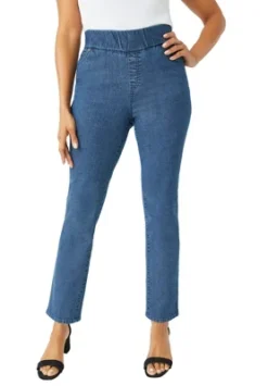Jessica London Women’s Plus Size Comfort Waistband Straight Leg Jean -Avene Clothing Shop GUEST b349443c 7278 48c1 8dc4 6d77b8ce57ef