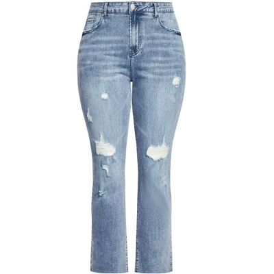 Women's Plus Size Harley So Jaded Skinny Jean - Light Wash| CITY CHIC 2 Women's Plus Size Harley So Jaded Skinny Jean - Light Wash| CITY CHIC - Image 2