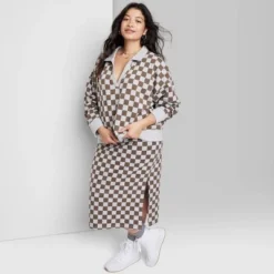 Women's Ascot + Hart Collared Checkered Long Sleeved Graphic Pullover -Avene Clothing Shop GUEST b75e87f3 d2bb 4323 a5da aeeda9bd3e2f