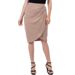 24seven Comfort Apparel Womens Elastic Waist Knee Length Tulip Pencil Skirt -Avene Clothing Shop GUEST b9052eb2 5359 4a9e 9841 ff249610f0f0