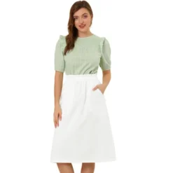 Allegra K Women's Casual Elastic Waist Peasant A-Line Midi Skirts With Pockets 22 Allegra K Women's Casual Elastic Waist Peasant A-Line Midi Skirts With Pockets -Avene Clothing Shop GUEST bc73fad7 d23a 491e bc22 f932aa66e047