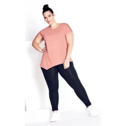 Women's Plus Size Supima® High Rise Legging Navy - Tall | AVENUE LEISURE -Avene Clothing Shop GUEST bda52621 3492 4dc8 8aa5 5bd70ee83b7b