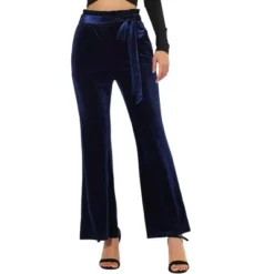 Allegra K Women's Velvet Tie Waist Stretchy Wide Leg Pants With Pockets 17 Allegra K Women's Velvet Tie Waist Stretchy Wide Leg Pants With Pockets -Avene Clothing Shop GUEST bdcefd01 7060 4299 b14a fb1466c1c3c2
