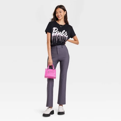 Women's Halloween Barbie Short Sleeve Graphic T-Shirt - Black 2 Women's Halloween Barbie Short Sleeve Graphic T-Shirt - Black - Image 2