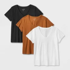 Women's 3pk Fitted V-Neck Short Sleeve T-Shirt - Universal Thread™ -Avene Clothing Shop GUEST bf56bea9 ea3a 4b86 839d 0cab582e8274