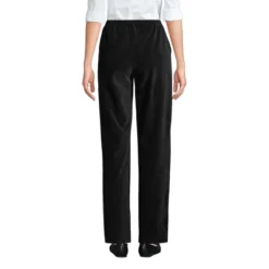 Lands' End Women's Tall Sport Knit Corduroy Elastic Waist Pants High Rise