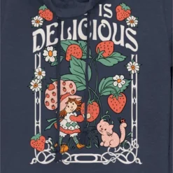 Junior's Strawberry Shortcake Life Is Delicious Cowl Neck Sweatshirt