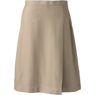 Lands' End Lands' End School Uniform Women's Solid A-line Skirt Below The Knee 5 Lands' End Lands' End School Uniform Women's Solid A-line Skirt Below The Knee - Image 5