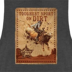 Junior's Professional Bull Riders Toughest Sport On Dirt Festival Muscle Tee