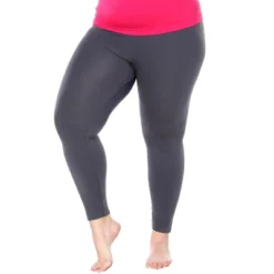Women's One Size Fits Most Plus Size Super-Stretch Solid Leggings - One Size Fits Most Plus - White Mark -Avene Clothing Shop GUEST c3955b53 7549 43cf 8c4f 63880211f5d4