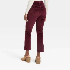 Women's High-Rise Corduroy Bootcut Jeans - Universal Thread™ Burgundy