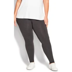 Women's Plus Size Pima High Rise Legging Black - Average | AVENUE LEISURE -Avene Clothing Shop GUEST c685b146 7c4b 4c1e afcd 2b0b507ea882