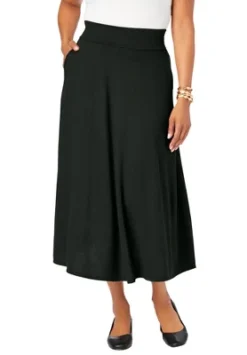 Jessica London Women’s Plus Size A-Line Cashmere Skirt