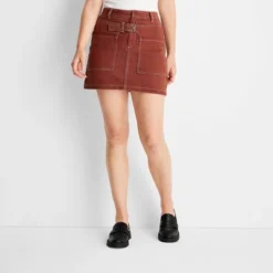 Women's Saddle Wrap Mini Skirt - Future Collective™ With Reese Blutstein Rust -Avene Clothing Shop GUEST c920e13e 03d6 42af 9a2e 3e28494247a0