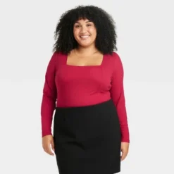 Women's Long Sleeve Slim Fit Corset T-Shirt - Ava & Viv™ -Avene Clothing Shop GUEST cbf3e025 1e7f 4fb5 81d9 1ea0ad153015