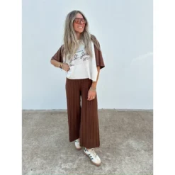 Women's Ascot + Hart Cropped St. John Elbow Sleeve Graphic T-Shirt - Brown 10 Women's Ascot + Hart Cropped St. John Elbow Sleeve Graphic T-Shirt - Brown -Avene Clothing Shop GUEST cc9d0164 dda9 472d 96a0 713d53320a75