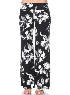 Women's Flower Printed Palazzo Pants - White Mark -Avene Clothing Shop GUEST ccb590f2 f903 43df b23f 7882d3d0c0f5
