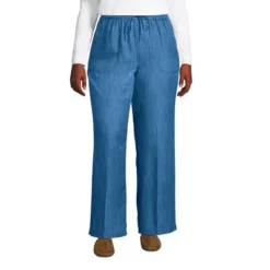Lands' End Women's Tencel High Rise Wide Leg Pants -Avene Clothing Shop GUEST cdf3a276 ee03 4699 af21 9302398c8bfa