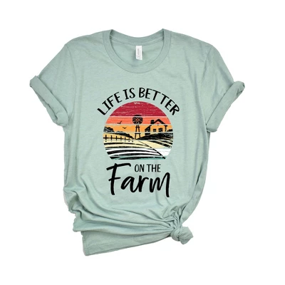 Simply Sage Market Women's Life Is Better On The Farm Sunset Short Sleeve Graphic Tee 5 Simply Sage Market Women's Life Is Better On The Farm Sunset Short Sleeve Graphic Tee - Image 5