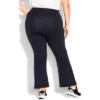 Women's Plus Size Pima Bootleg Legging Navy - Petite | AVE LEISURE