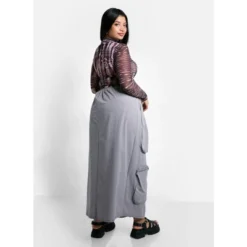 Rebdolls Women's Harley Nylon Cargo Maxi A Line Skirt -Avene Clothing Shop GUEST d26fc55c ebe7 4b80 b161 a6a8f9ee146a