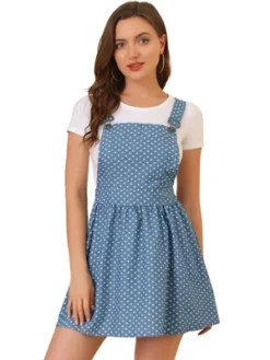 Allegra K Women's Pattern Overall Adjustable Shoulder Suspender Straps Mini Skirt -Avene Clothing Shop GUEST d38469e7 9a09 4115 918e 393cd9aceca2