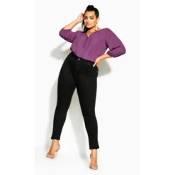 Women's Plus Size Harley Rip Cuff Jean - Black | CITY CHIC 7 Women's Plus Size Harley Rip Cuff Jean - Black | CITY CHIC -Avene Clothing Shop GUEST d60f63f5 ade9 444a 9126 02bc517f421f
