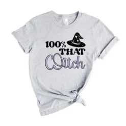 Simply Sage Market Women's 100% That Witch Hat Short Sleeve Graphic Tee -Avene Clothing Shop GUEST d88e6340 ee2a 47aa b1ec 8638fae5f6f1