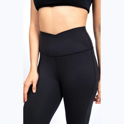 90 Degree By Reflex Womens Wonderlink Madison High Elastic Free Crossover Waist Flare Leg Pant 4 90 Degree By Reflex Womens Wonderlink Madison High Elastic Free Crossover Waist Flare Leg Pant - Image 4