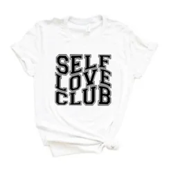 Simply Sage Market Women's Self Love Club Block Short Sleeve Graphic Tee -Avene Clothing Shop GUEST da274e16 e6e3 430d 9e71 2921741d0083