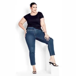 Women's Plus Size Butter Denim Pull On Jean Mid Wash - Petite | AVENUE -Avene Clothing Shop GUEST dbabbe42 eeb2 40dc ad26 1ad9a95bc0f3