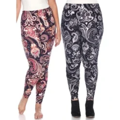 Women's Pack Of 2 Plus Size Leggings - One Size Fits Most Plus - White Mark -Avene Clothing Shop GUEST de2e8d79 782c 470f 92c0 7476c87c1c30