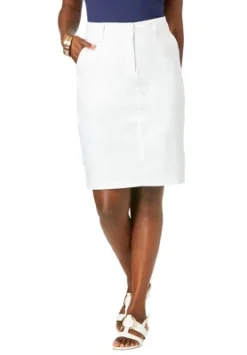 Jessica London Women’s Plus Size Chino Skirt -Avene Clothing Shop GUEST e2c4c502 c622 46c7 ac11 9d6346b93d83