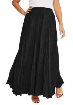 Jessica London Women’s Plus Size Flowing Crinkled Maxi Skirt -Avene Clothing Shop GUEST e5e8224d ecb2 423c 85d2 987f27c99261