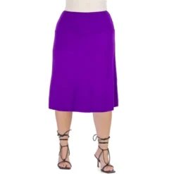 24seven Comfort Apparel A Line Elastic Waist Knee Length Plus Size Skirt 13 24seven Comfort Apparel A Line Elastic Waist Knee Length Plus Size Skirt -Avene Clothing Shop GUEST e7c3a08a b81c 4a9e bc22 a2f03898b6c0