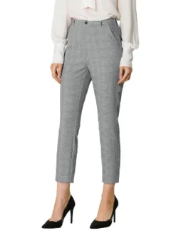 Allegra K Women's Plaid High Waist Elastic Back Office Work Ankle Pants -Avene Clothing Shop GUEST e90c2083 2b34 483e 98ce 7e78e1979f02
