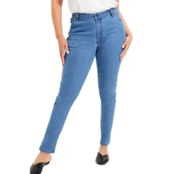June + Vie By Roaman's Womenâs Plus Size June Fit Skinny Jeans