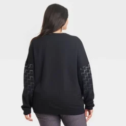 Women's Corvette Racing Cozy Graphic Sweatshirt - Black