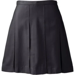 Lands' End Lands' End School Uniform Women's Solid Box Pleat Skirt Above Knee -Avene Clothing Shop GUEST f3da5a30 50e1 4467 b7ab 5ac775527aba