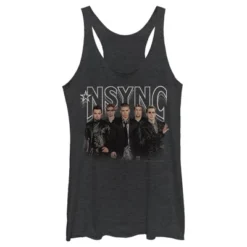 Women's NSYNC Rocker Band Pose Racerback Tank Top -Avene Clothing Shop GUEST f40a922f 778f 4054 8931 d493c3646a89