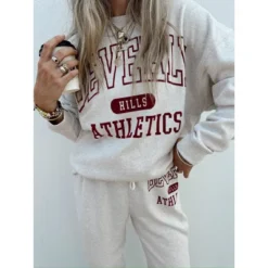 Women's Ascot + Hart Beverly Hills Graphic Pullover Sweatshirt - Beige 8 Women's Ascot + Hart Beverly Hills Graphic Pullover Sweatshirt - Beige -Avene Clothing Shop GUEST f42b82ff 492d 440a be63 16f946db6076