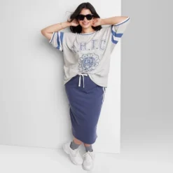 Women's Ascot + Hart Varsity Elbow Sleeve Graphic T-Shirt - Gray 13 Women's Ascot + Hart Varsity Elbow Sleeve Graphic T-Shirt - Gray -Avene Clothing Shop GUEST f47bc769 7e52 44ae 93fe 43bd227c5a1f